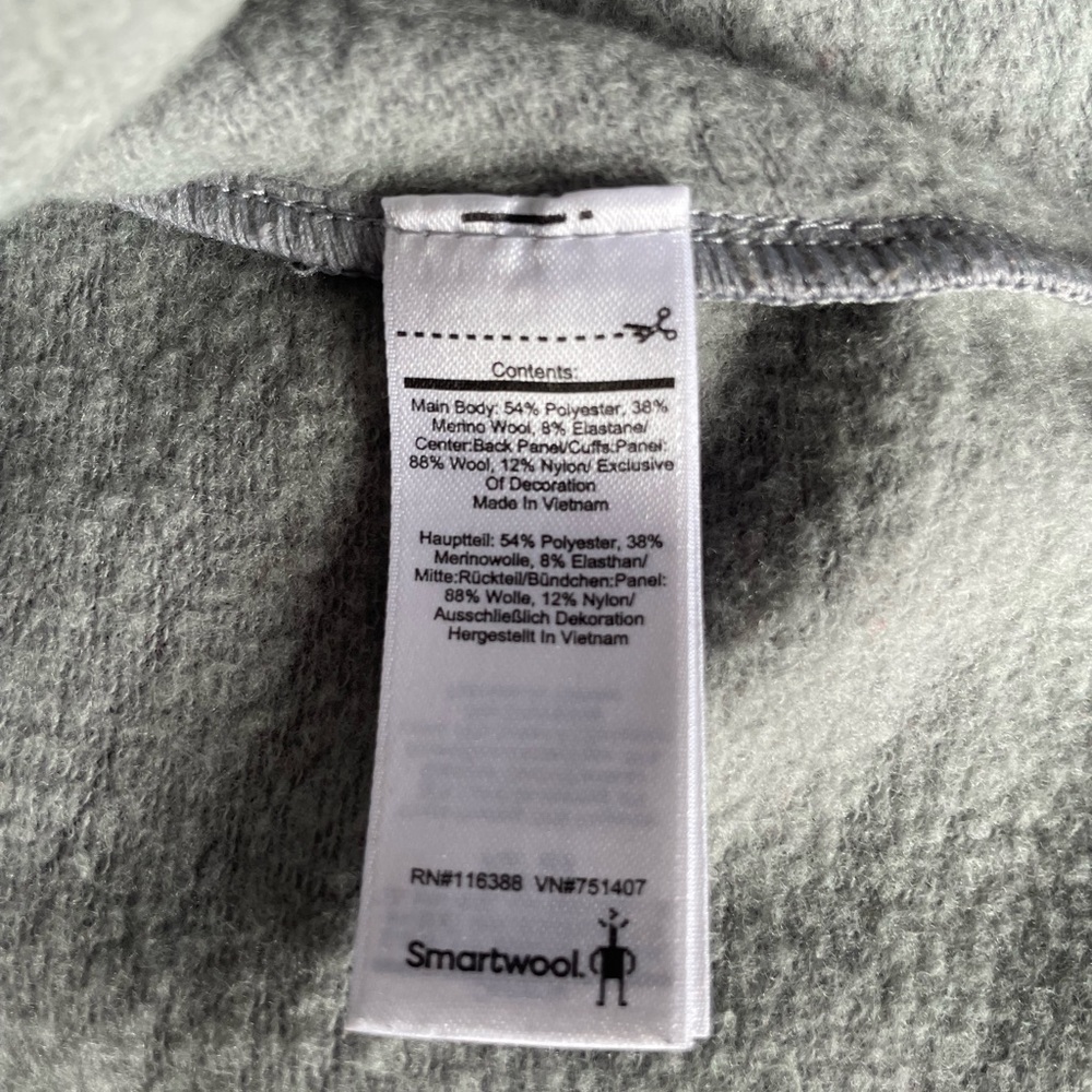 Smartwool Gray Quarter-Zip Pullover - Picture 6 of 10